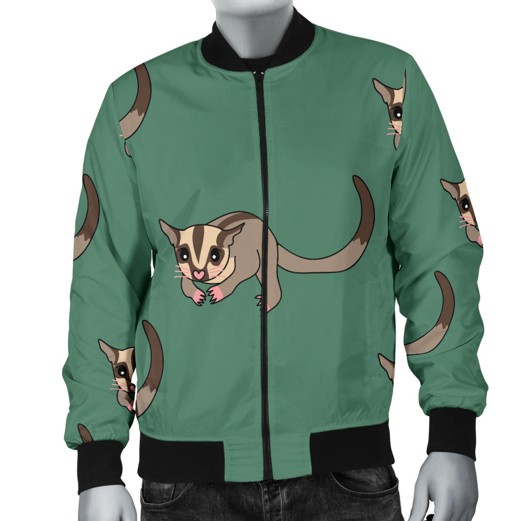 Sugar Glider Pattern Print Design 01 Men Bomber Jacket