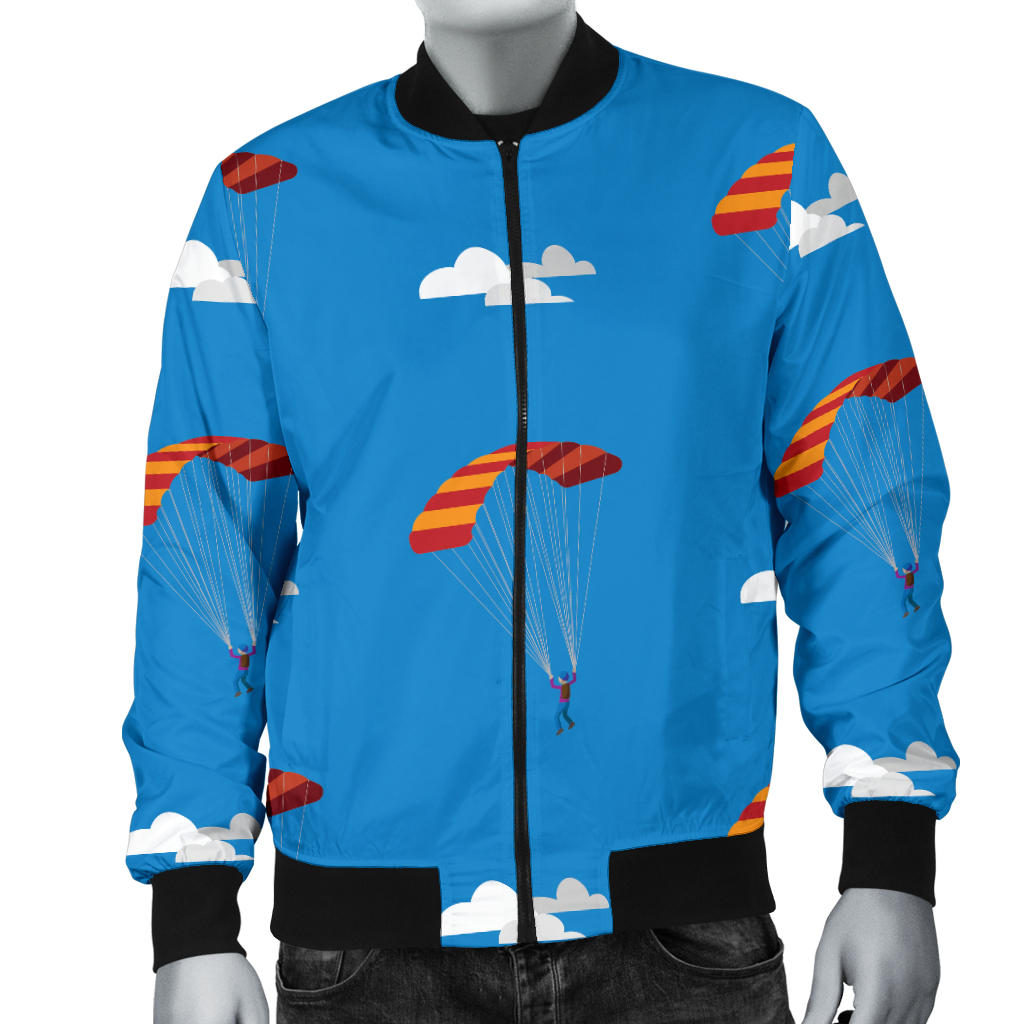 Skydiving Pattern Print Design 02 Men Bomber Jacket