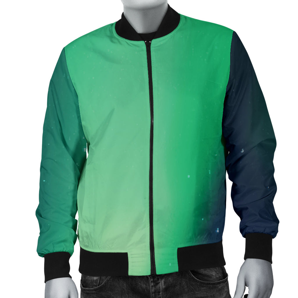 Aurora Borealis Pattern Print Design 04 Men Bomber Jacket