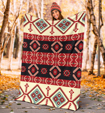 Navajo Pattern Print Design A05 Premium Blanket