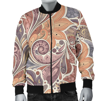 Boho Pattern Print Design 03 Men Bomber Jacket