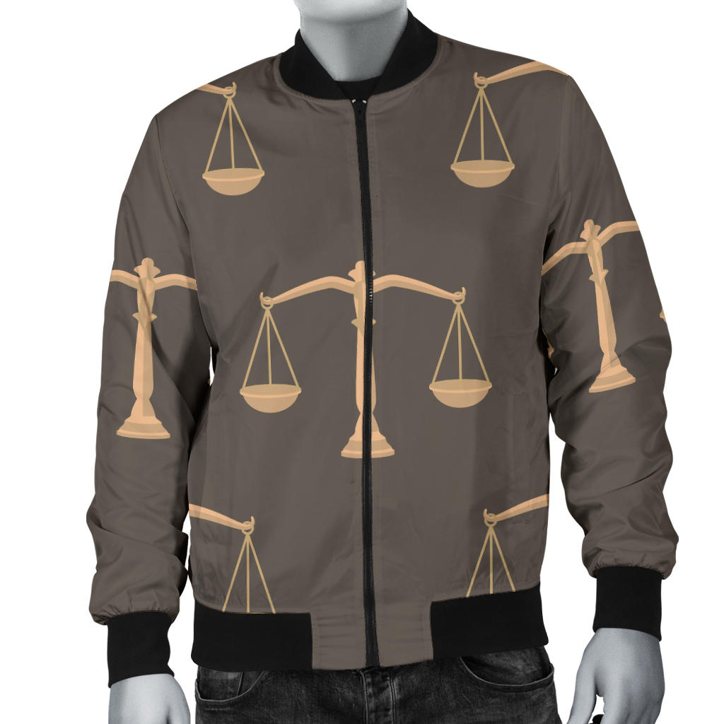 Libra Pattern Print Design 01 Men Bomber Jacket