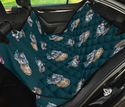 Turkey Pattern Print Design 03 Rear Dog Car Seat Cover Hammock