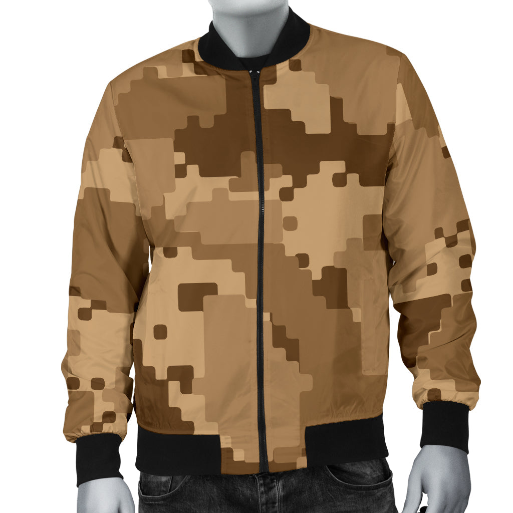 ACU Desert Digital Pattern Print Design 01 Men Bomber Jacket