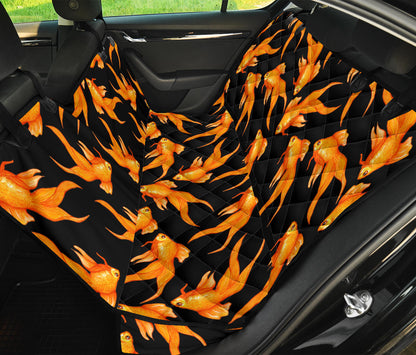 Goldfish Pattern Print Design 03 Rear Dog Car Seat Cover Hammock
