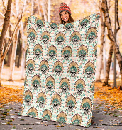 Boho Pattern Print Design 04 Premium Blanket