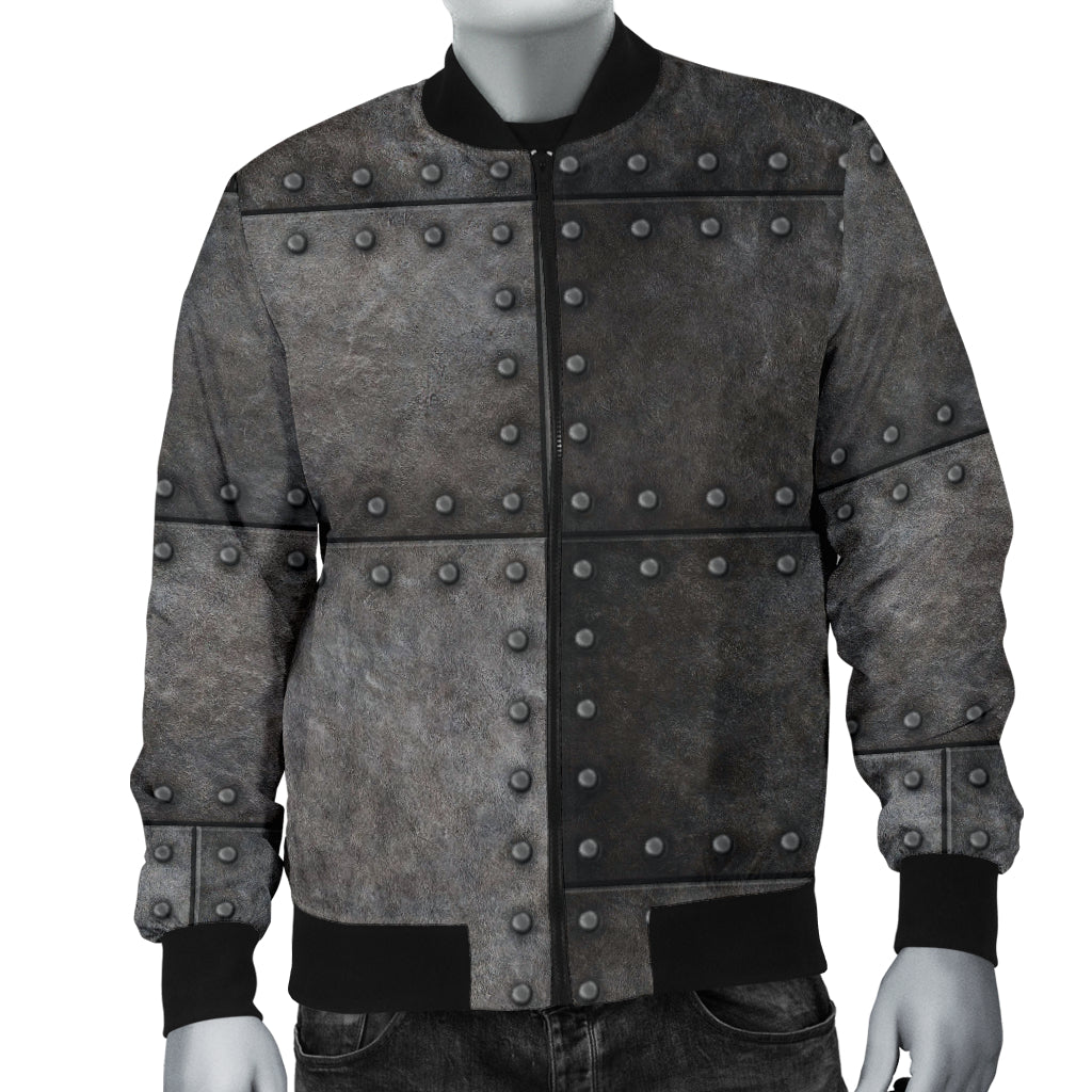 Armor Pattern Print Design 02 Men Bomber Jacket