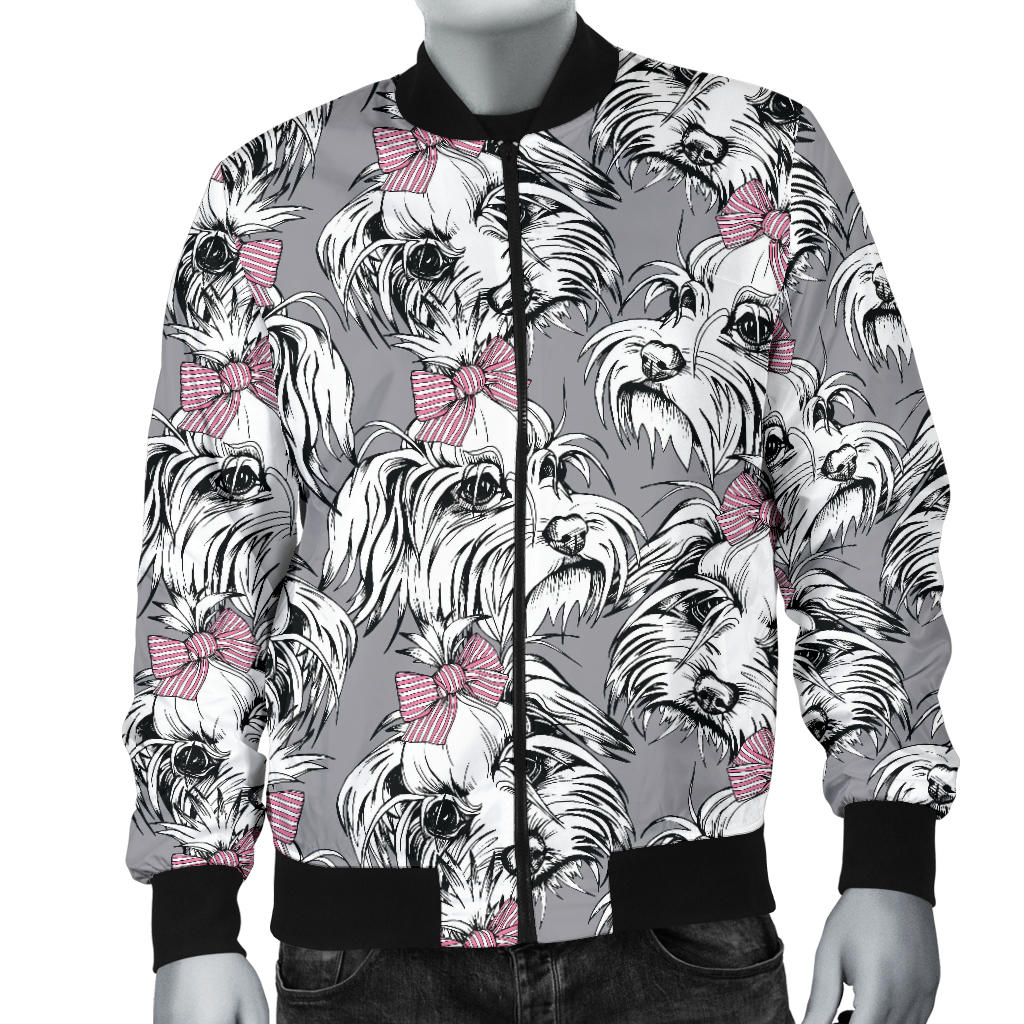 Maltese Pattern Print Design 01 Men Bomber Jacket