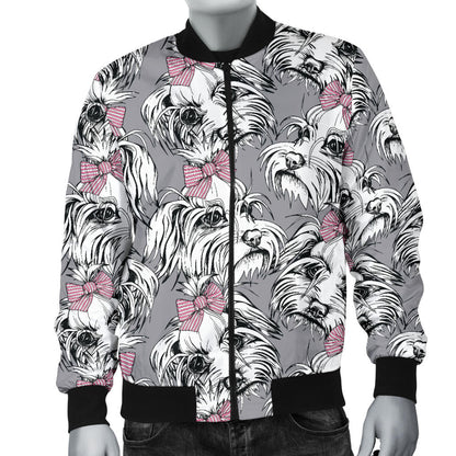 Maltese Pattern Print Design 01 Men Bomber Jacket