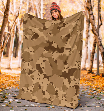 ACU Desert Digital Pattern Print Design 01 Premium Blanket