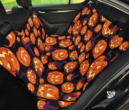 Halloween Pattern Print Design 04 Rear Dog Car Seat Cover Hammock