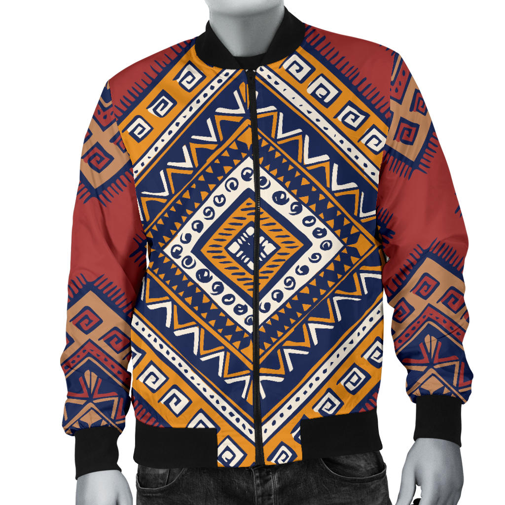 Native Pattern Print Design A06 Men Bomber Jacket