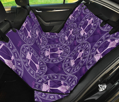 Libra Pattern Print Design 03 Rear Dog Car Seat Cover Hammock