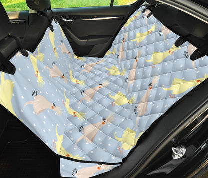 Cockatiel Pattern Print Design 03 Rear Dog Car Seat Cover Hammock