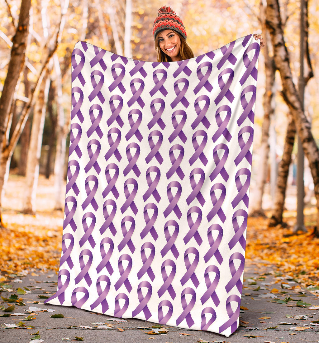 Pancreatic cancer Pattern Print Design A01 Premium Blanket