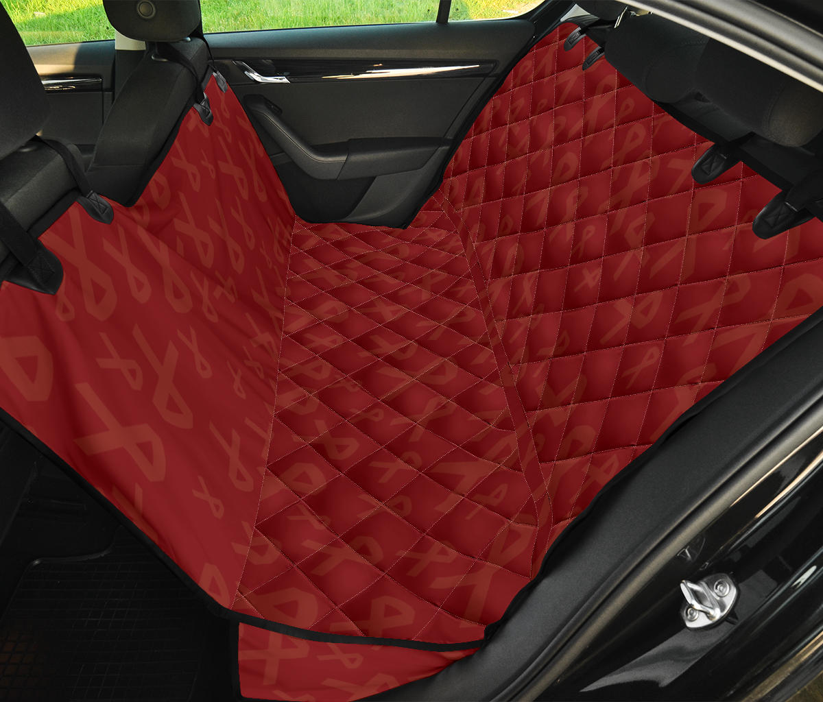 Multiple myeloma Pattern Print Design A02 Rear Dog Car Seat Cover Hammock