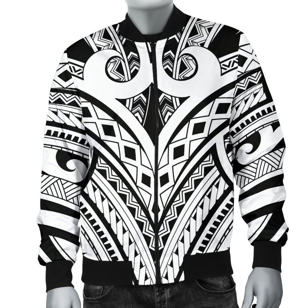 Maori Pattern Print Design 06 Men Bomber Jacket