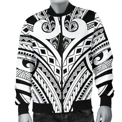 Maori Pattern Print Design 06 Men Bomber Jacket
