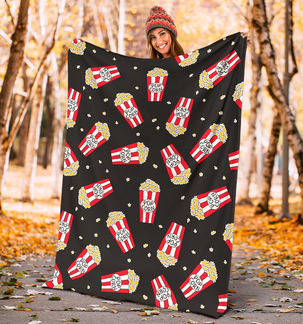 Popcorn Pattern Print Design A01 Premium Blanket