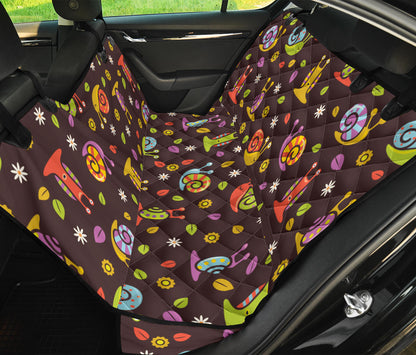 Snail Pattern Print Design 01 Rear Dog Car Seat Cover Hammock