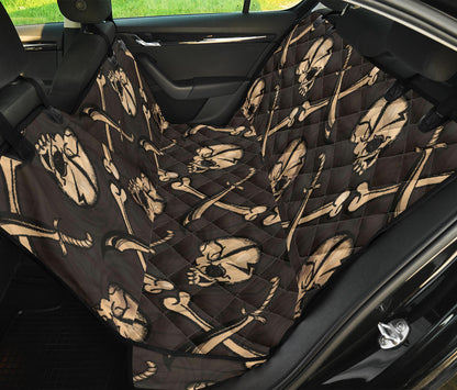 Pirate Pattern Print Design A03 Rear Dog Car Seat Cover Hammock
