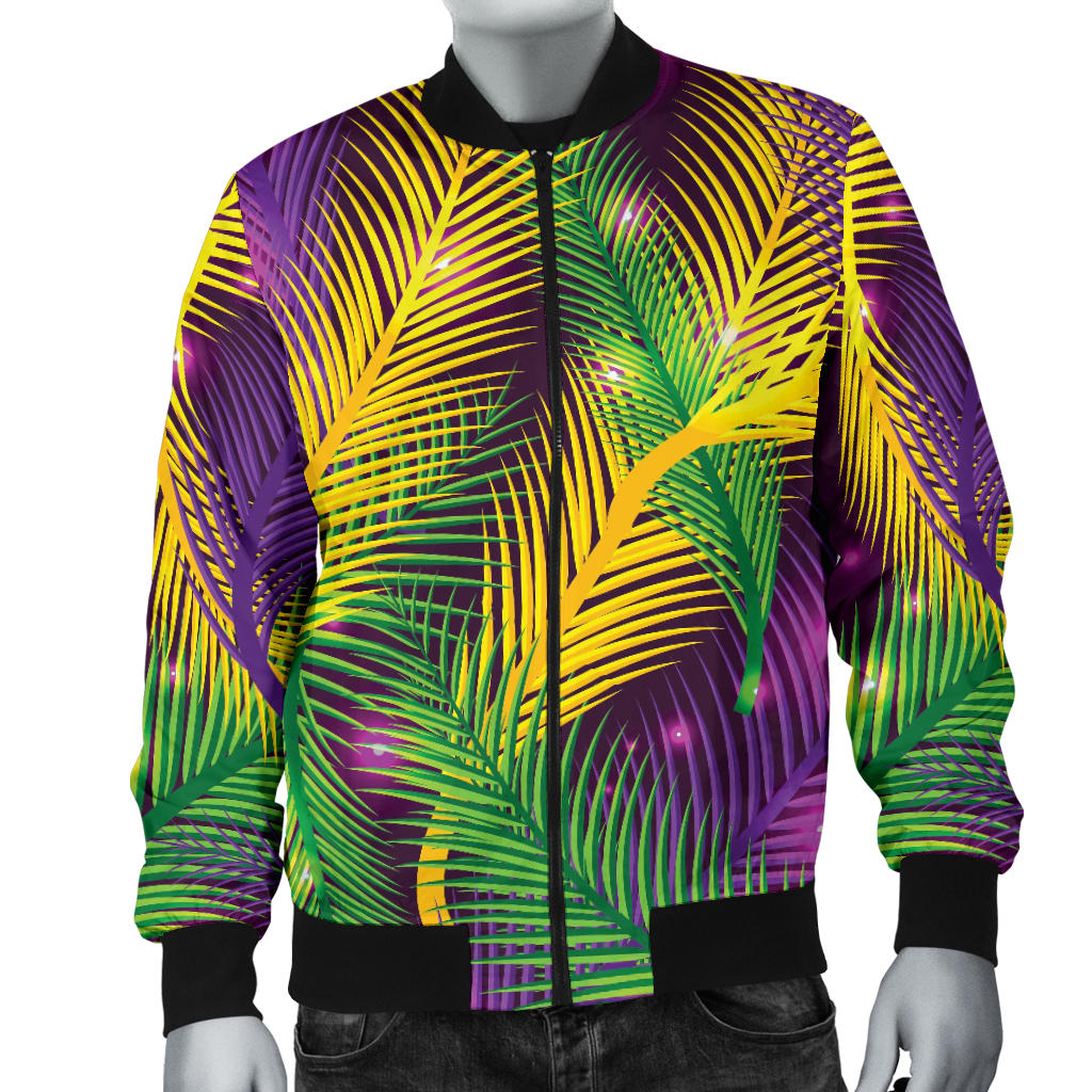 Mardi Gras Pattern Print Design 09 Men Bomber Jacket