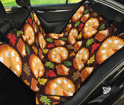 Pie Pattern Print Design A03 Rear Dog Car Seat Cover Hammock