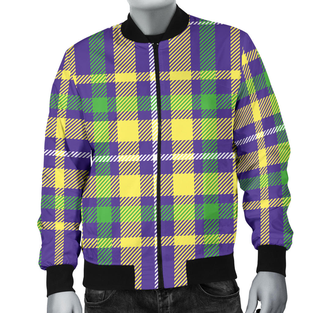 Mardi Gras Pattern Print Design 010 Men Bomber Jacket