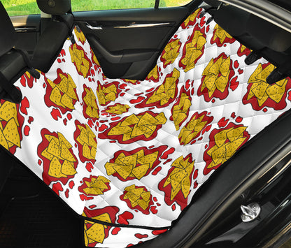 Nachos Pattern Print Design A03 Rear Dog Car Seat Cover Hammock