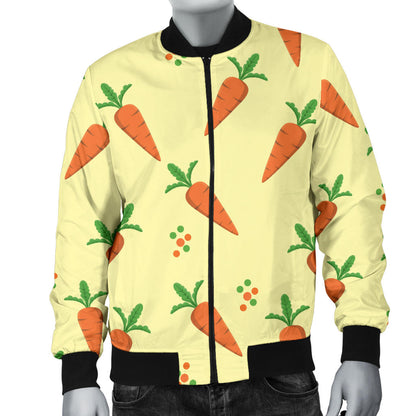 Carrot Pattern Print Design 04 Men Bomber Jacket