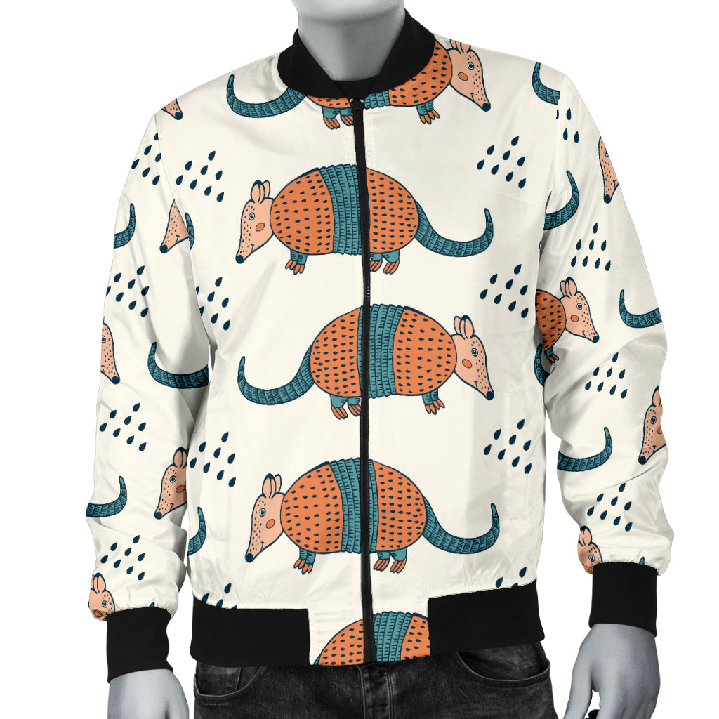 Armadillo Pattern Print Design 01 Men Bomber Jacket