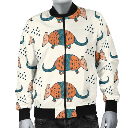 Armadillo Pattern Print Design 01 Men Bomber Jacket
