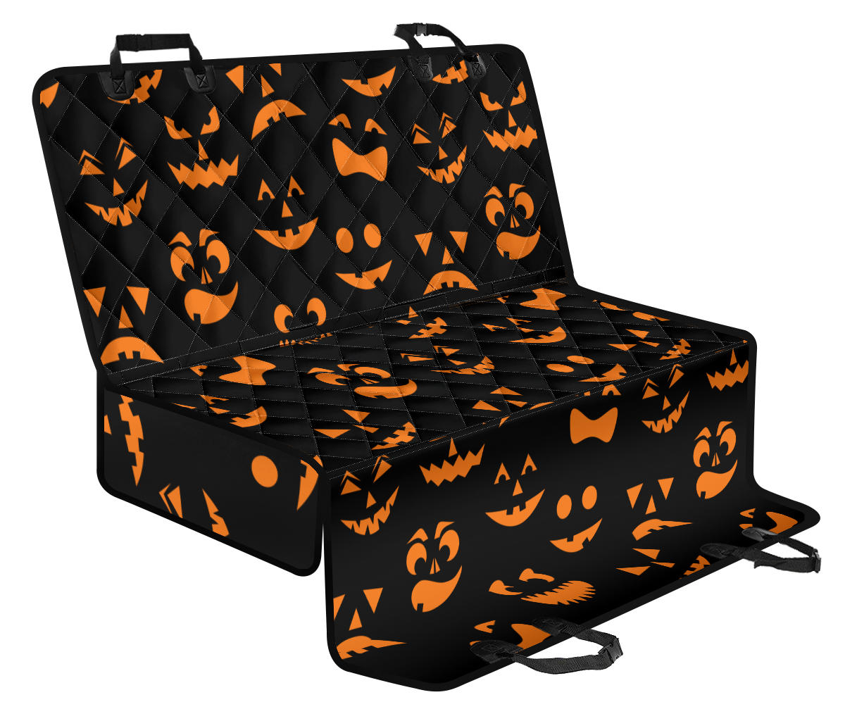 Halloween Pattern Print Design 02 Rear Dog Car Seat Cover Hammock
