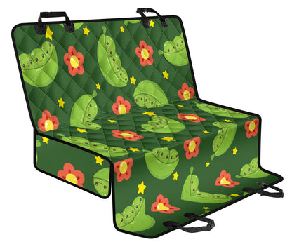 Peas Pattern Print Design A01 Rear Dog Car Seat Cover Hammock