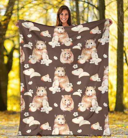 Hamster Pattern Print Design 03 Premium Blanket