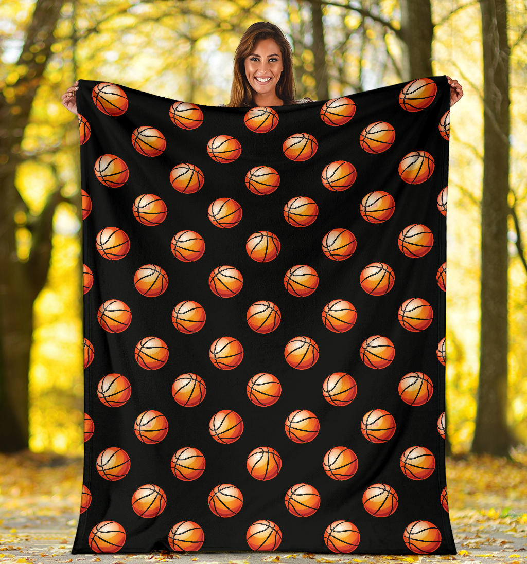 Basketball Pattern Print Design 01 Premium Blanket