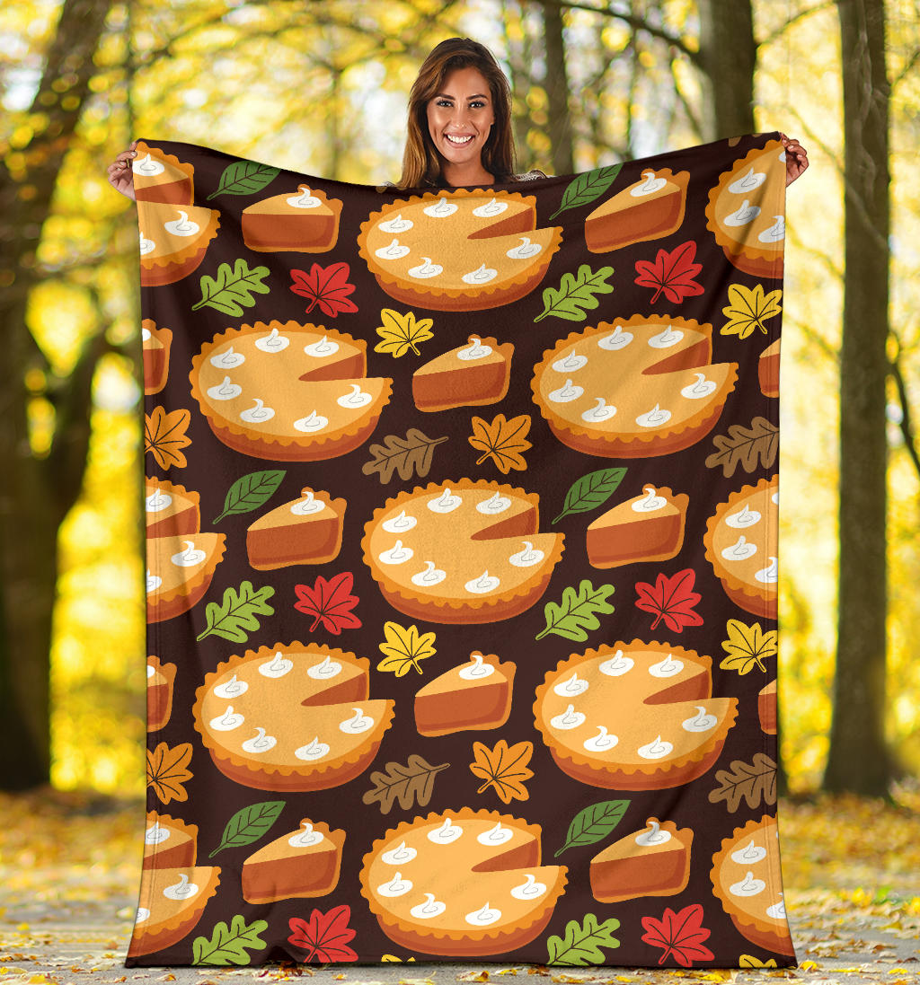 Pie Pattern Print Design A03 Premium Blanket