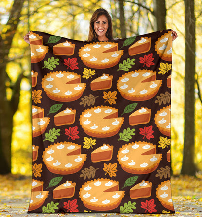 Pie Pattern Print Design A03 Premium Blanket