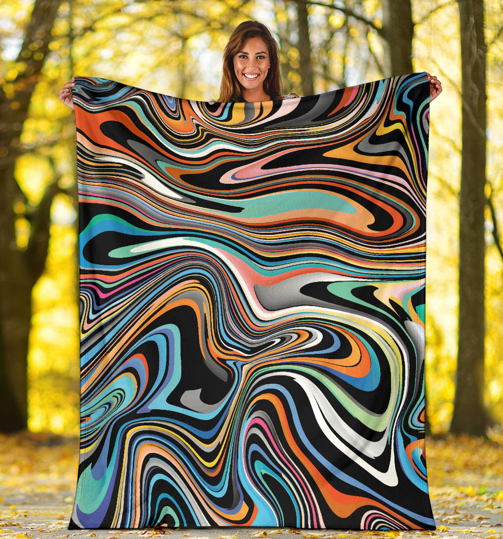 Liquid Pattern Print Design 02 Premium Blanket