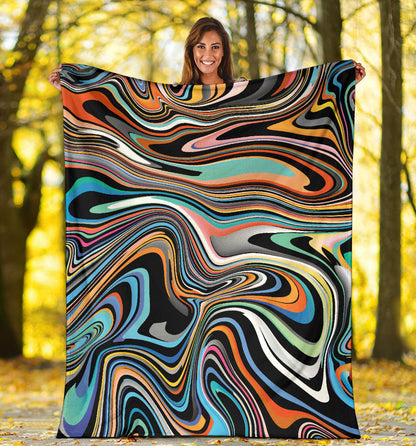 Liquid Pattern Print Design 02 Premium Blanket