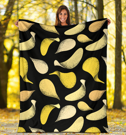 Potato Pattern Print Design A02 Premium Blanket
