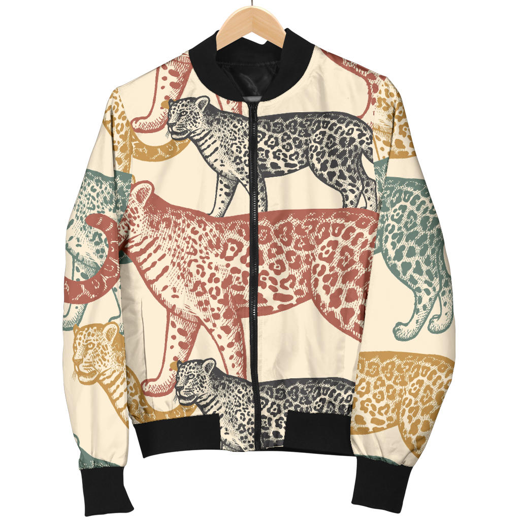 Jaguar Pattern Print Design 01 Men Bomber Jacket