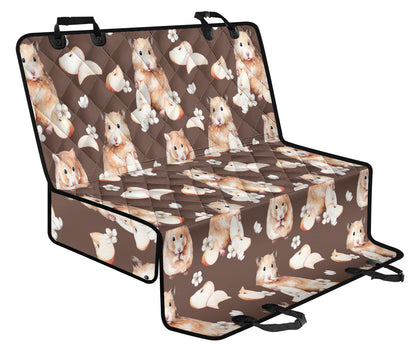 Hamster Pattern Print Design 03 Rear Dog Car Seat Cover Hammock