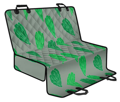 Lettuce Pattern Print Design 02 Rear Dog Car Seat Cover Hammock