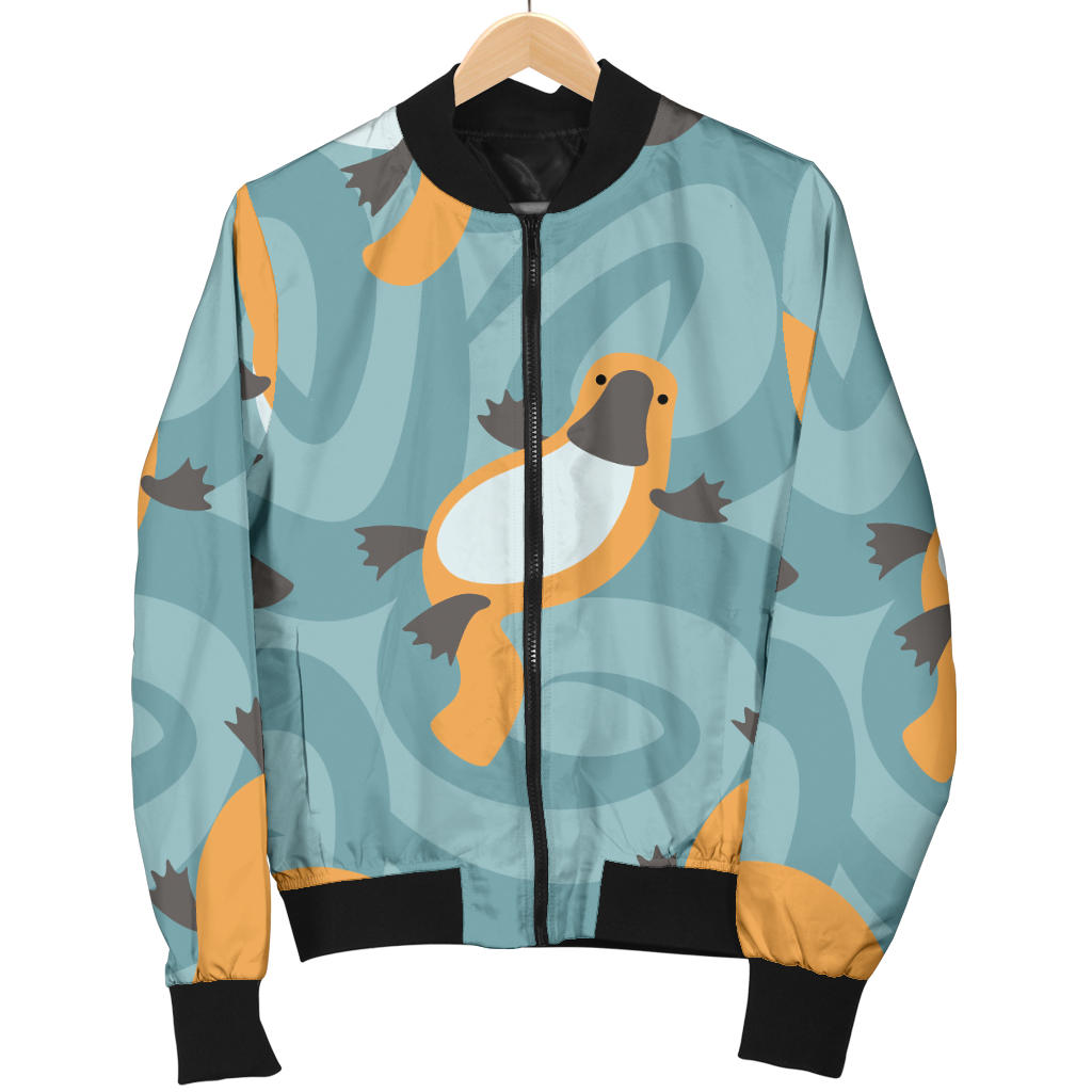 Platypus Pattern Print Design A01 Men Bomber Jacket