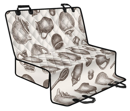 Pottery Pattern Print Design A01 Rear Dog Car Seat Cover Hammock