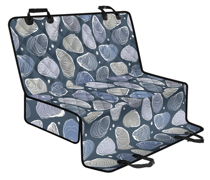 Oyster Pattern Print Design 02 Rear Dog Car Seat Cover Hammock