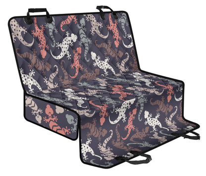 Gecko Pattern Print Design 02 Rear Dog Car Seat Cover Hammock