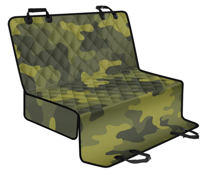 Military Camouflage Pattern Print Design 02 Rear Dog Car Seat Cover Hammock