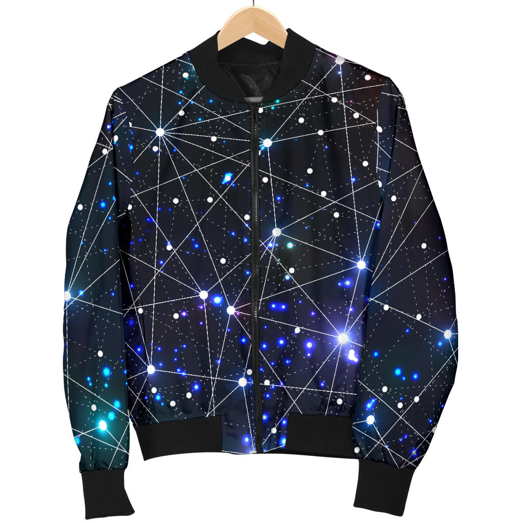 Cosmic Pattern Print Design 01 Men Bomber Jacket